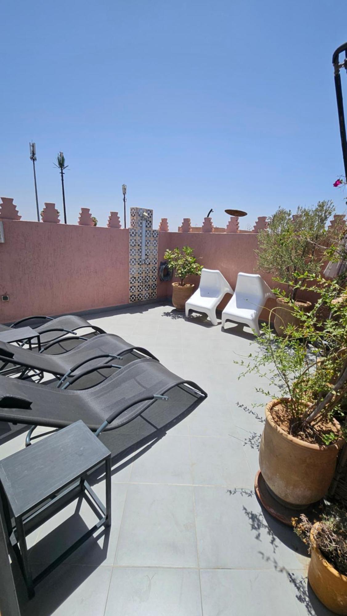 Riad Melilo Avec Piscine Chauffee Marrakesh Eksteriør bilde